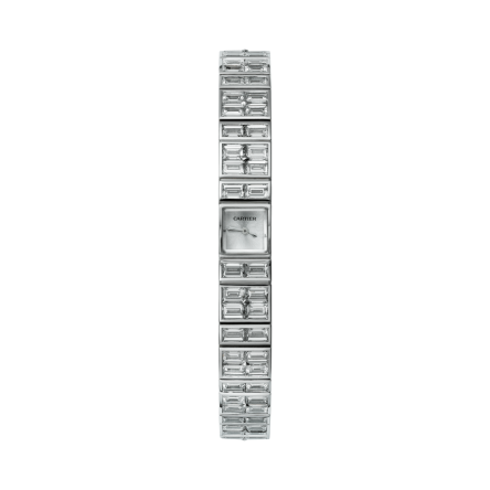 Fine Jewelry | Mini model, hand-wound mechanical movement, white gold, diamonds