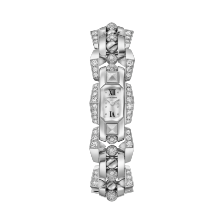 Clash [Un]limited watch | Small model, quartz movement, rhodiumized white gold, diamonds