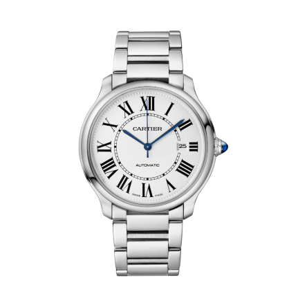 Ronde Must de Cartier Ref. WSRN0035, 40 mm watch with a steel strap fitted with an interchangeability system.