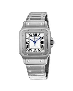 W20098D6 Santos Galbee l Automatic, Silvered Opaline Dial, Bracelet