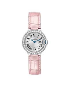 WE900351 Ballon Bleu de Cartier l Quartz, 18K White Gold, Leather