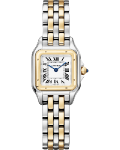 W2PN0018 Panthère de Cartier l Small model, quartz movement, yellow gold, steel