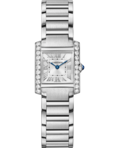 W4TA0029 Tank Française l Small model, quartz movement, steel, diamonds