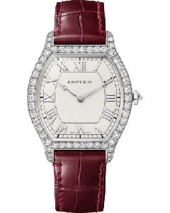 CRWJTO0010 Tortue | Manual movement | platinum | diamonds | leather straps