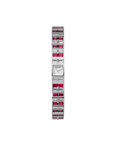 Fine Jewelry | Mini model, hand-wound mechanical movement, white gold, diamonds, rubies