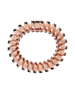 Cartier Libre | 99.9 x 84.7 mm, quartz movement, rose gold, diamonds, garnets, moonstones, spinels