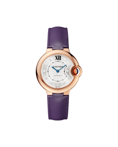 Ballon Bleu de Cartier | 33mm, automatic movement, rose gold, diamonds, leather