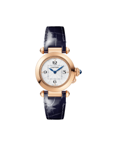 Pasha de Cartier | 30 mm, high autonomy quartz movement, rose gold, interchangeable leather straps