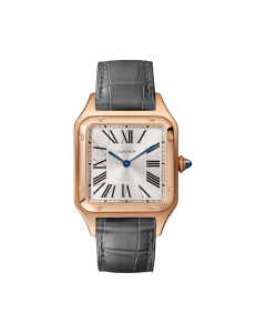 WGSA0021 Santos Dumont| Large model, quartz movement, rose gold, leather