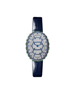 Cartier Libre | Small model, quartz movement, white gold, diamonds, leather