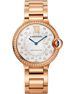 WJBB0083 Ballon Bleu de Cartier watch l 36 mm, automatic mechanical movement, rose gold, diamonds