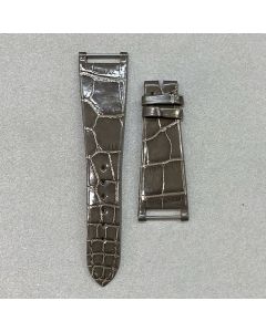 Strap PP Grey Pin TWENTY~4 Leather Alligator (Shiny) - Sq scales [NPD] 21x14 mm Regular 