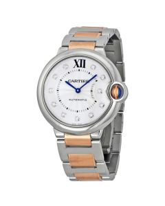 WE902031 Ballon Bleu de Cartier l Automatic movement, Rose Gold, Silver Sunray Dial